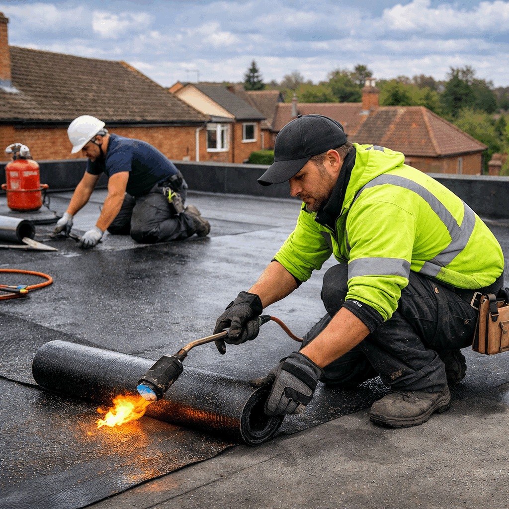 acorns roofing flat roof