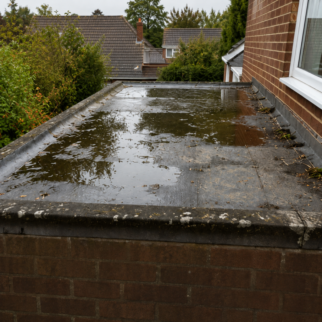 faulty flat roof
